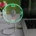 Qingsun USB LED Clock Fan Mini Flexible Time with LED Light Cool Gadget Real Time Display Function - B01KTN6GA0